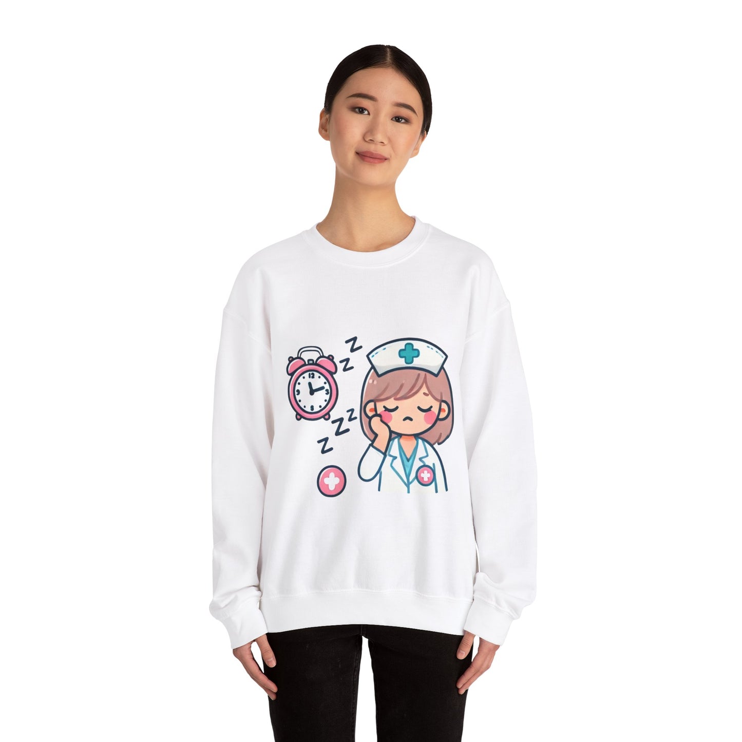 Nurse Humor Crewneck Sweatshirt - Cute Nurse Design with Poem